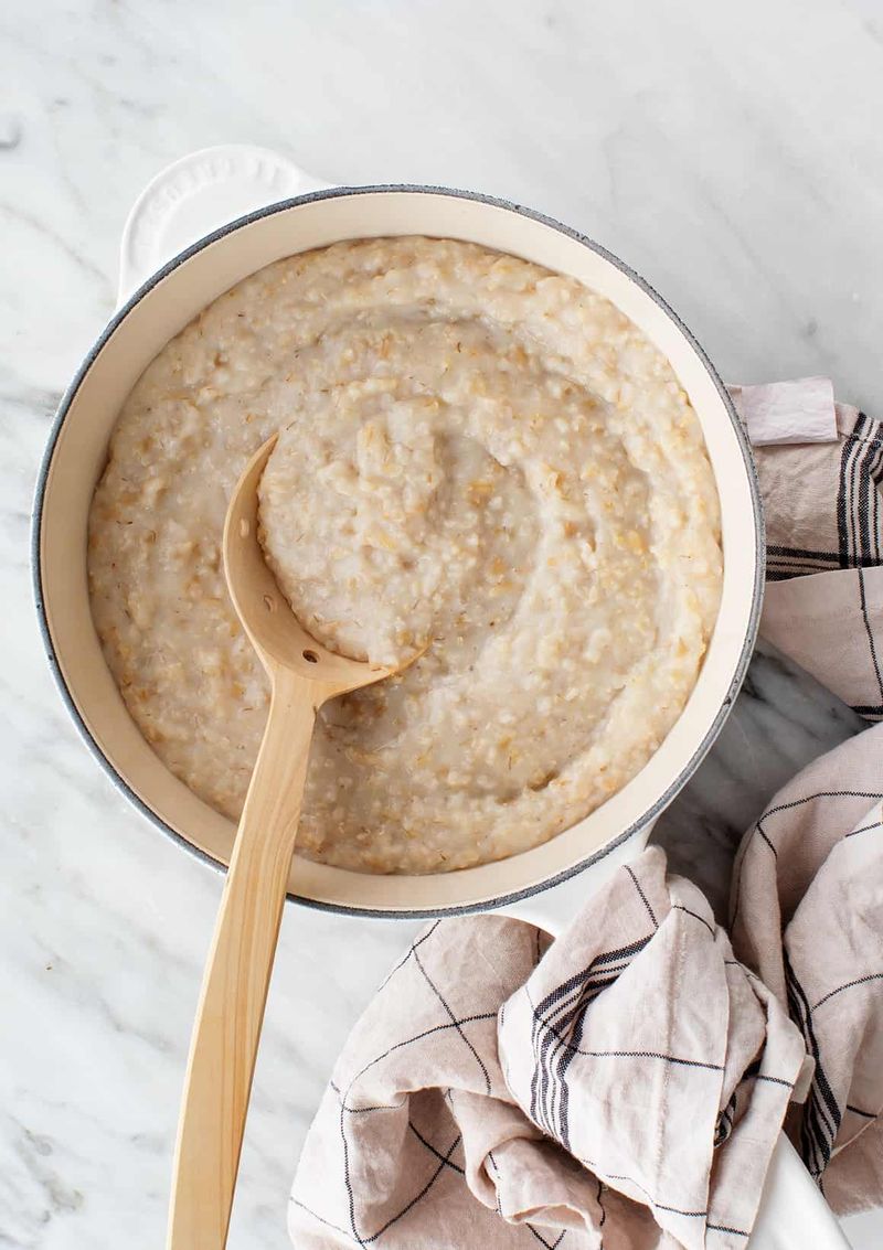 Plain Porridge With A Splash Of Milk