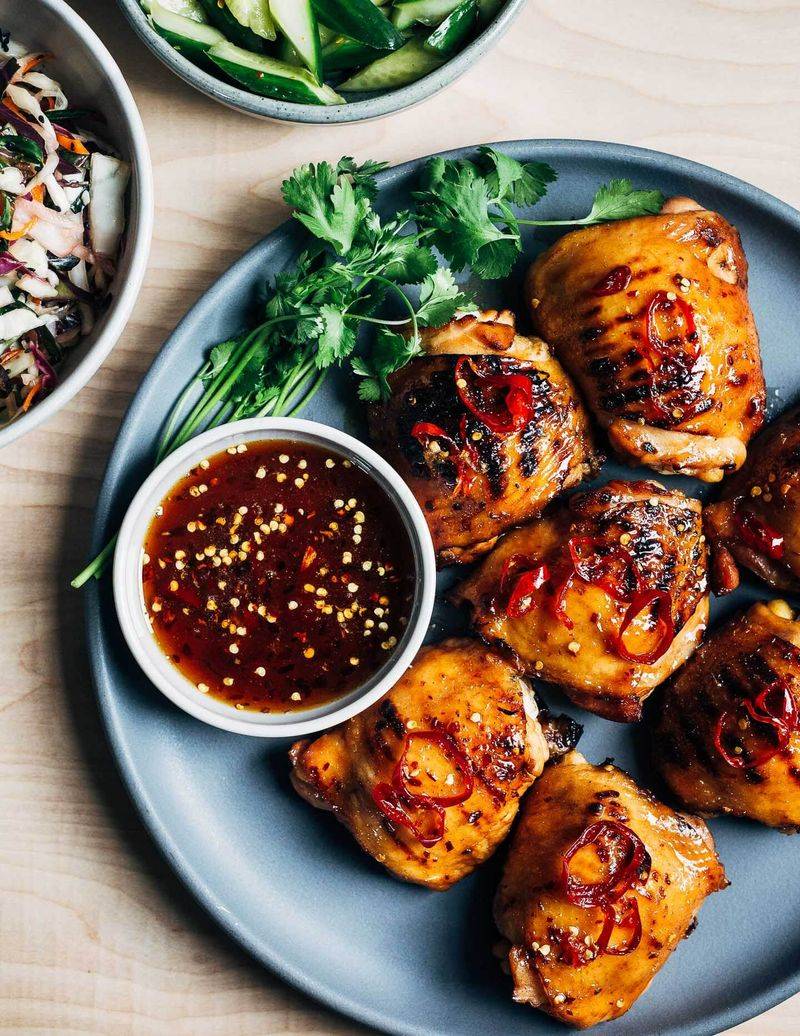 Spicy Pineapple Marinated Chicken Thighs
