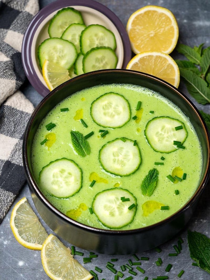 Chilled Cucumber-Mint Soup