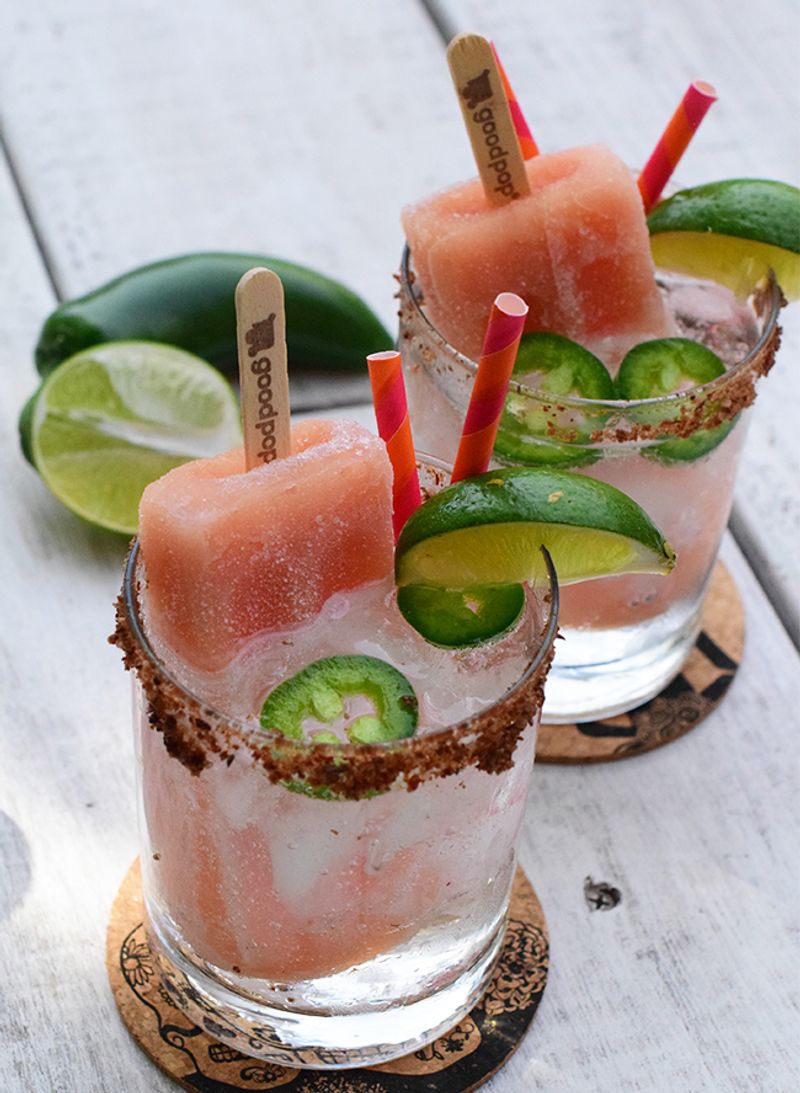 Spicy Watermelon Jalapeño Pops