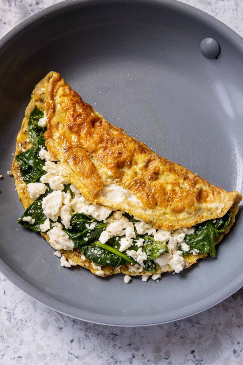 Spinach And Feta Omelet
