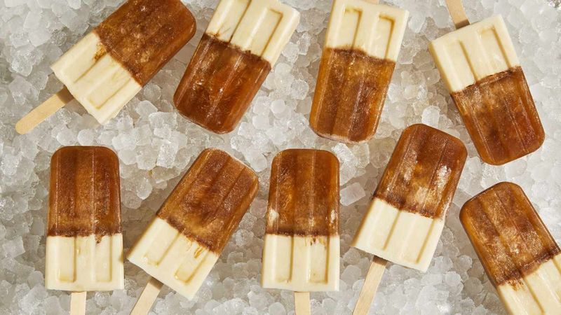 Homemade Root Beer Float Popsicles