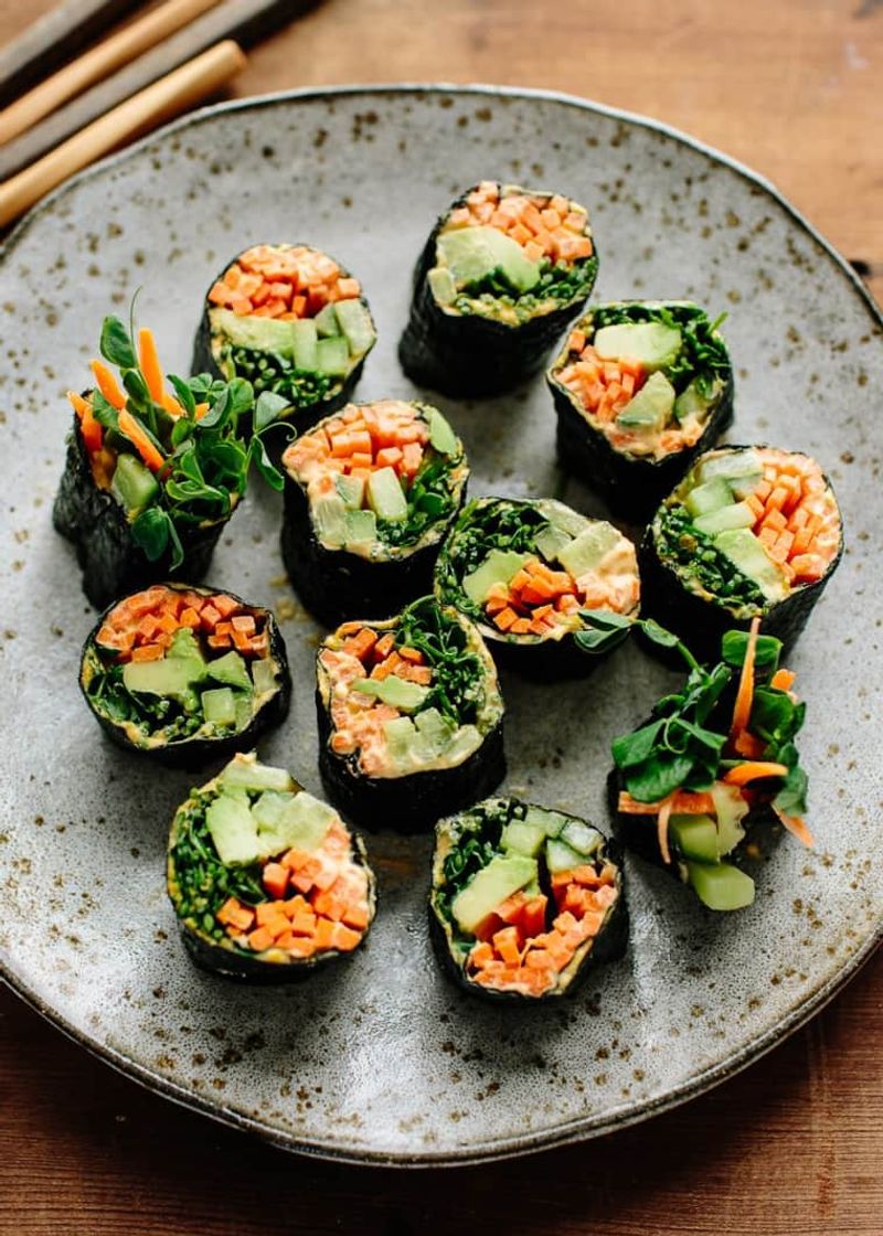 Veggie Sushi Rolls With Tamari