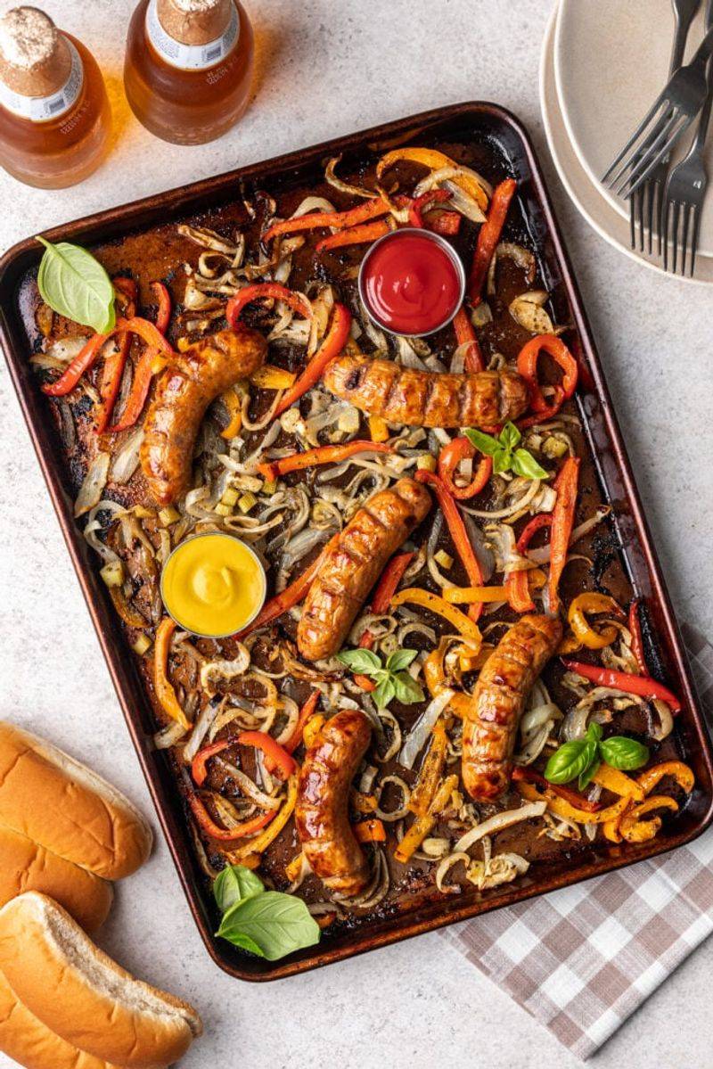 Italian Sausage And Peppers Sheet Pan Supper