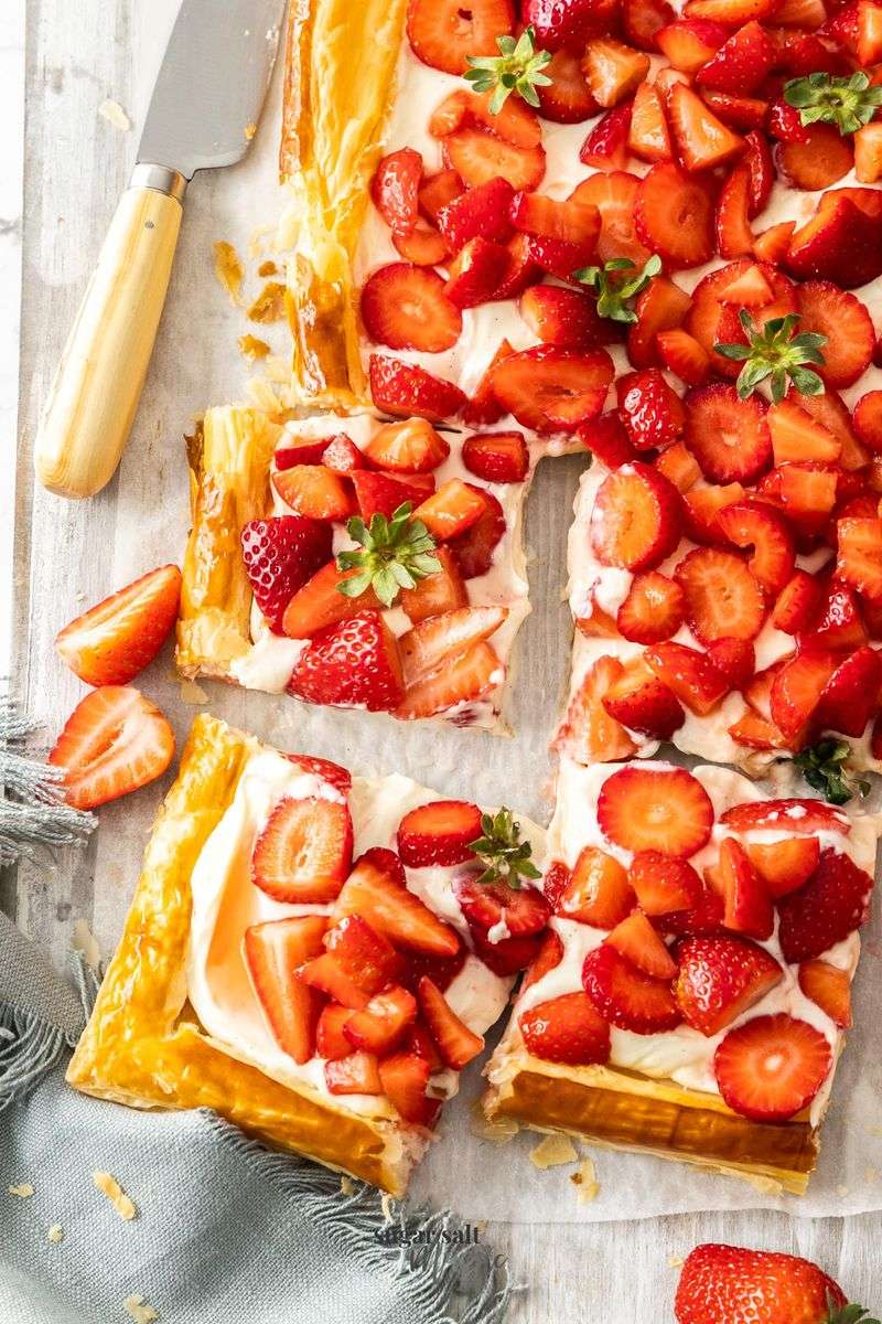 Pastries With Fresh Fruit Toppings