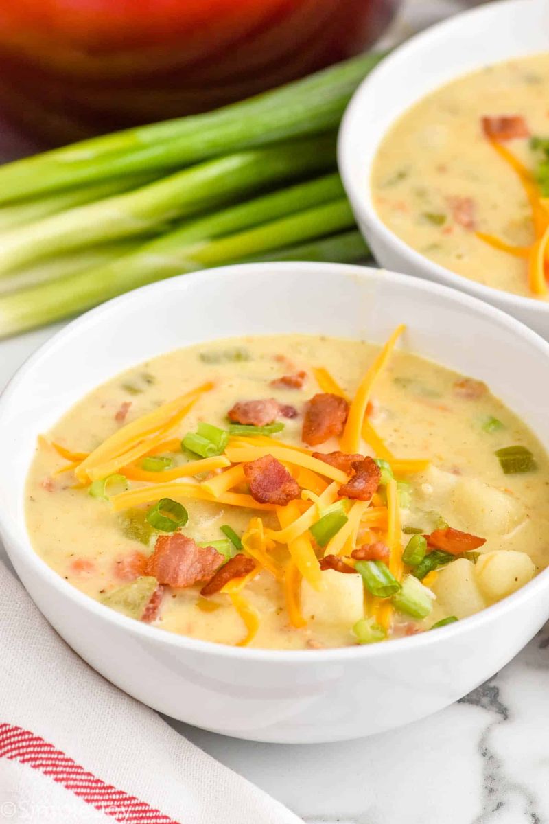 Potato Soup with Bacon Bits
