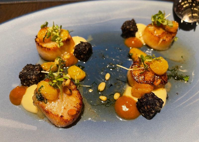 Seared Scallops With Black Pudding