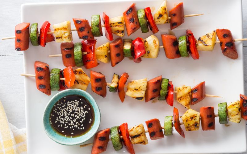 Campfire Hot Dog Skewers