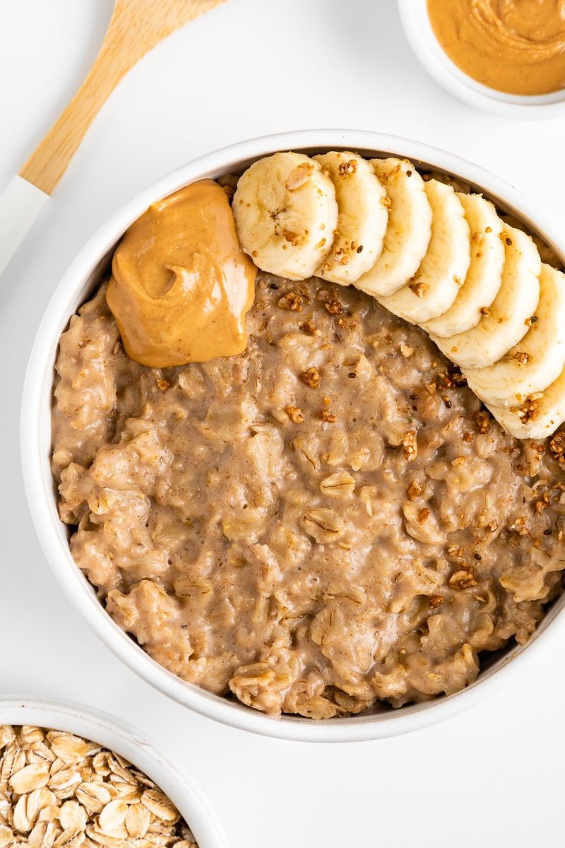Peanut Butter & Flaxseed Oatmeal