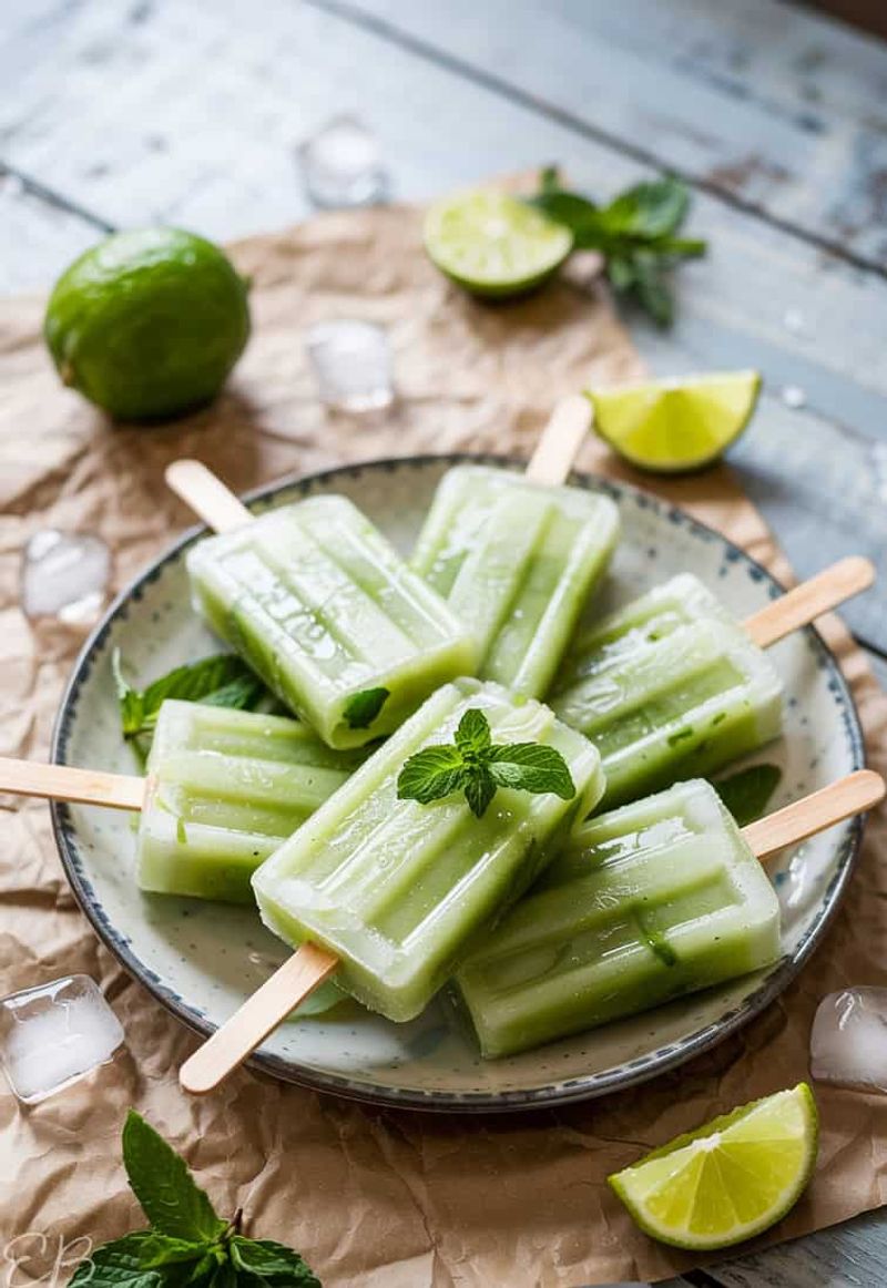 Cucumber Mint Mojito Pops