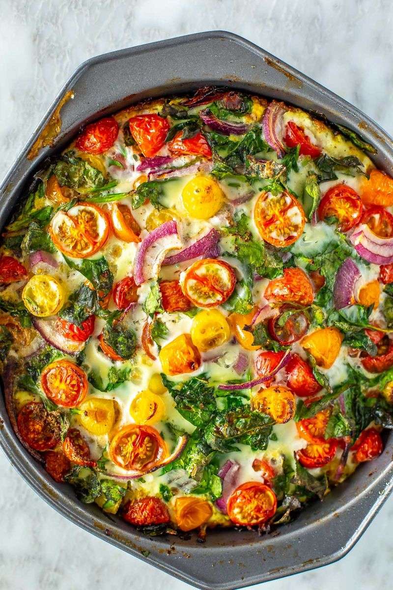 Sheet Pan Vegetable Frittata