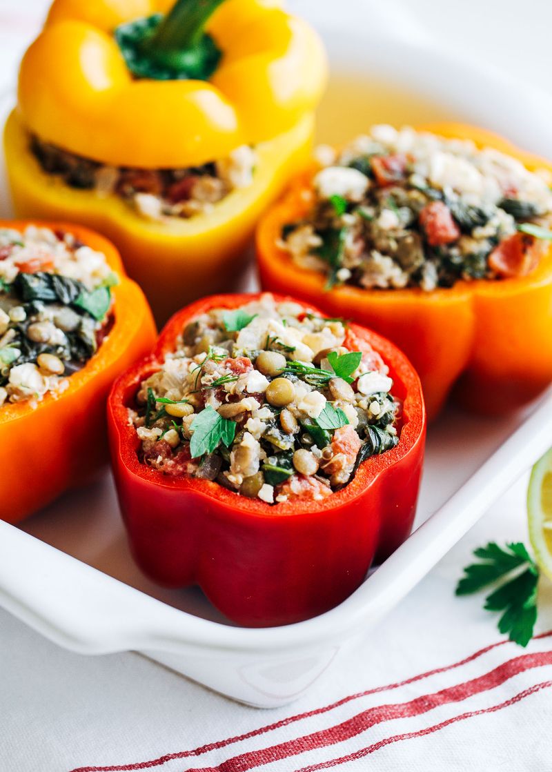 Stuffed Bell Peppers With Quinoa