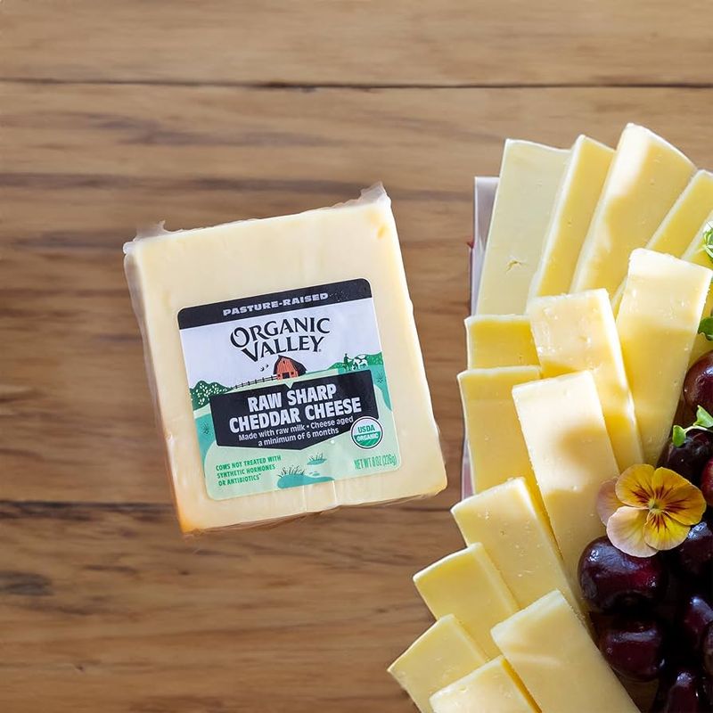 Organic Valley Raw Sharp Cheddar Cheese