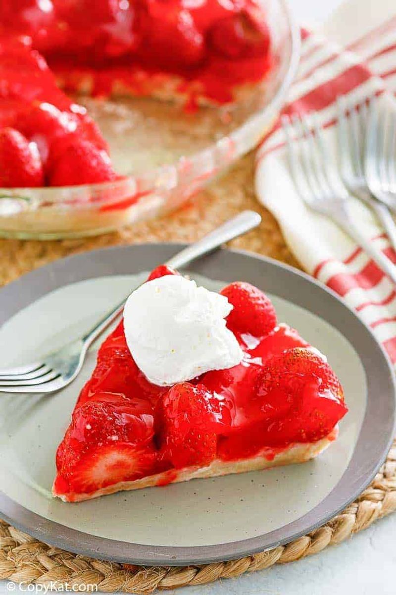 Artificial Strawberry Glaze Pie