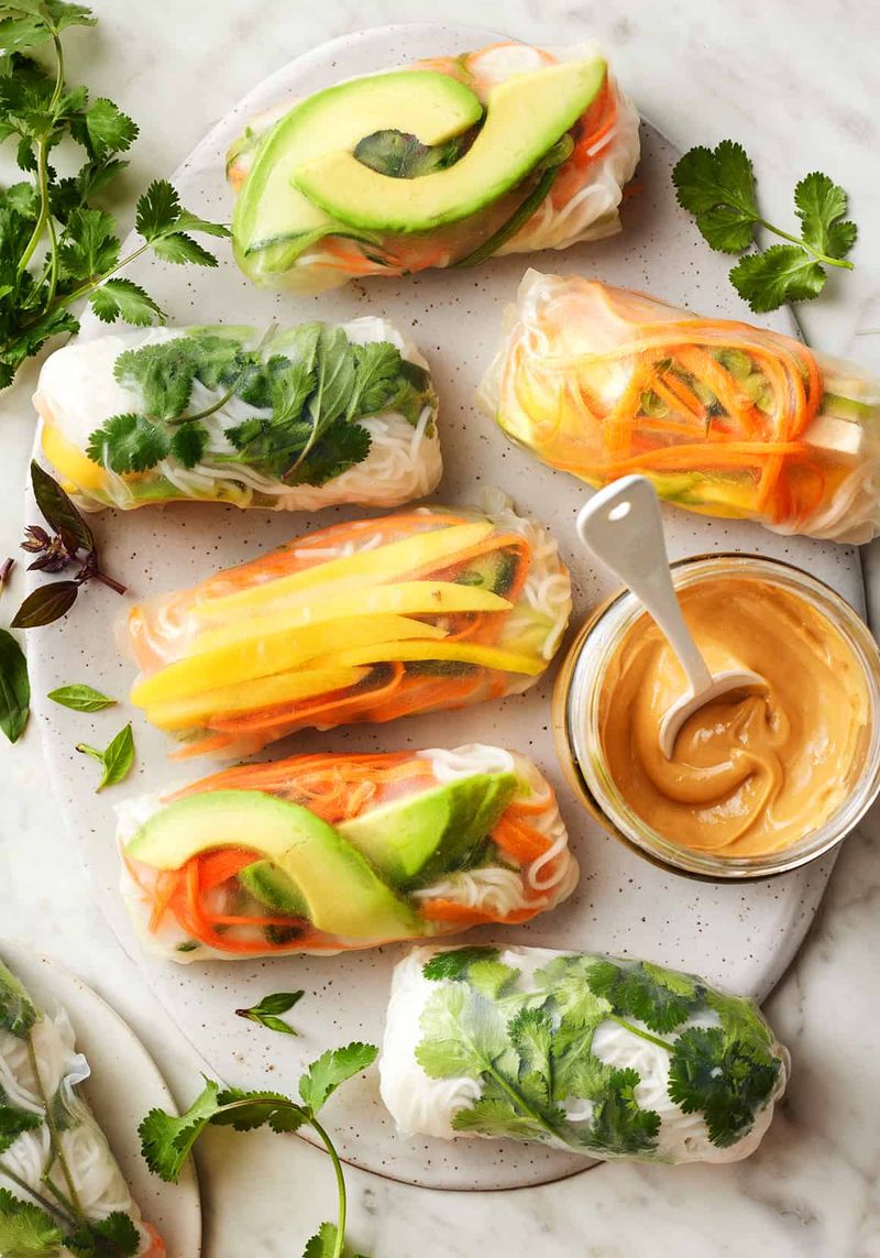Mango Coconut Rice Paper Rolls