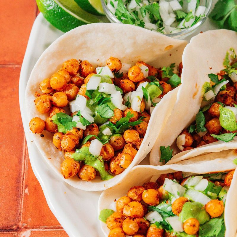 Spicy Chickpea Tacos