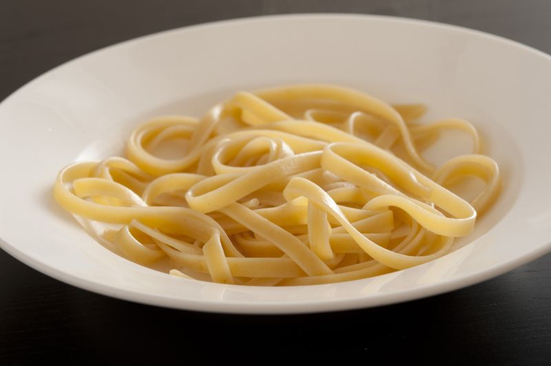Cooked Pasta Without Sauce