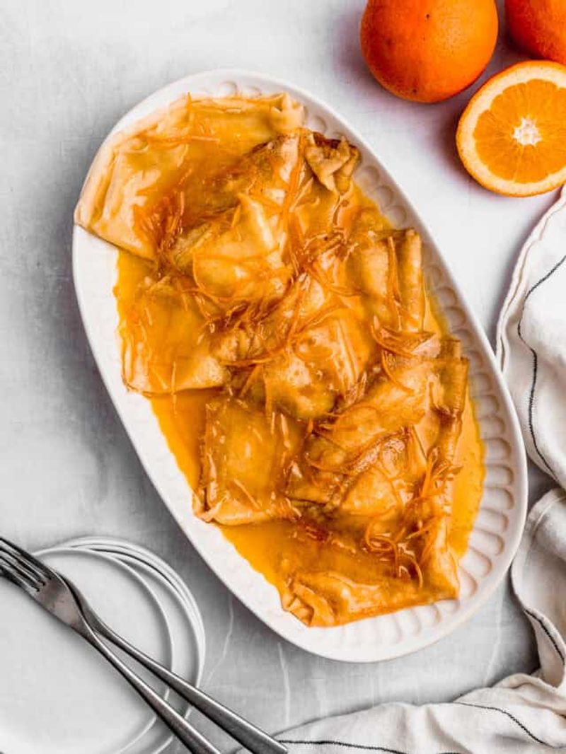 Lemon Sugar Crepes Suzette