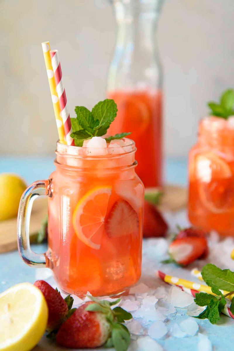 Strawberry Mint Lemonade