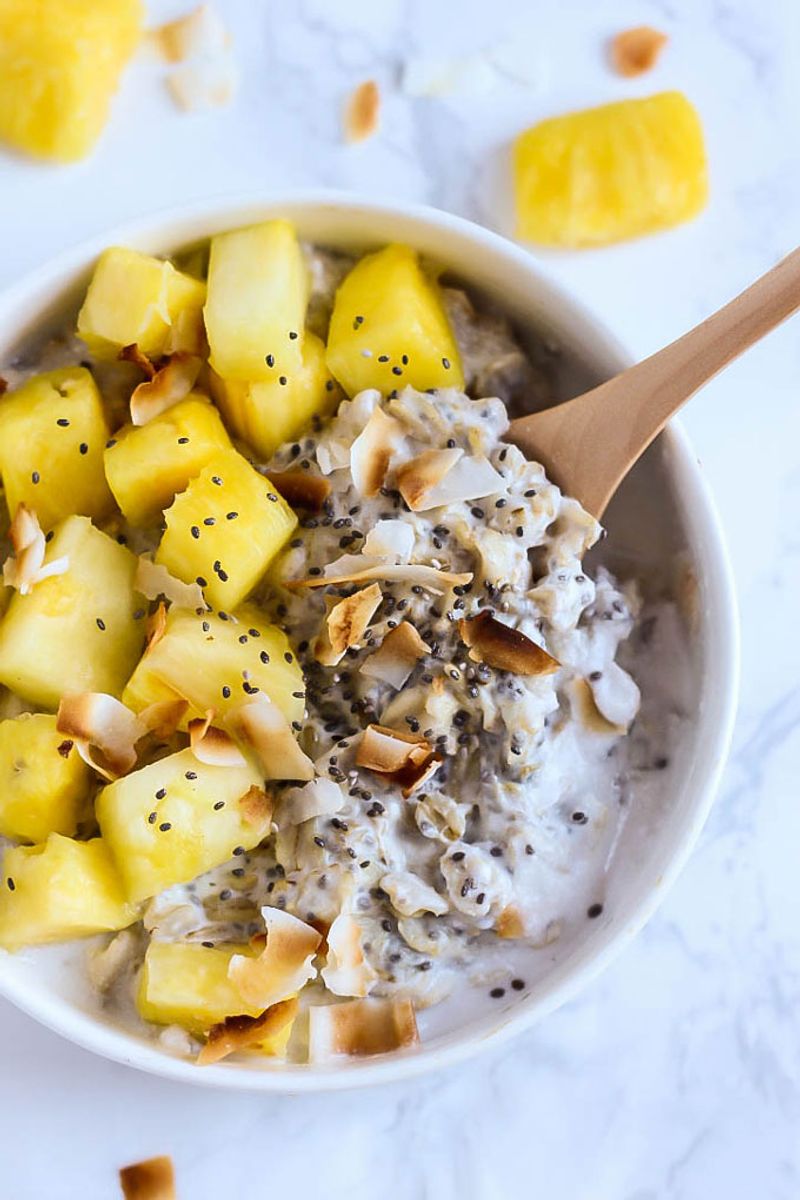 Tropical Pineapple Overnight Oats