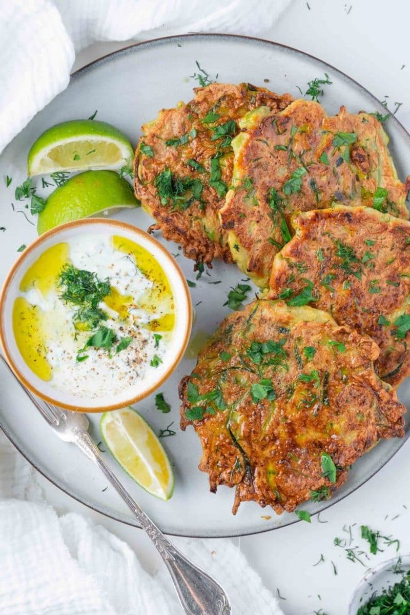 Zucchini Pancakes With Dill