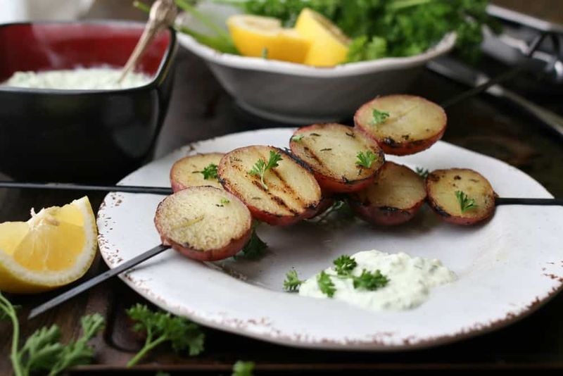 Rosemary Lemon Grilled Potatoes