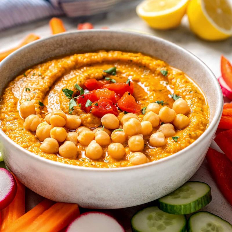 Roasted Red Pepper Hummus