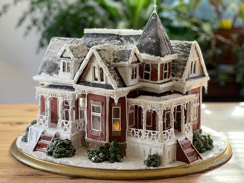 Gingerbread Architecture Cake