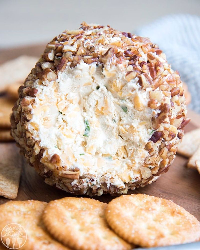 Cheese Ball With Crackers