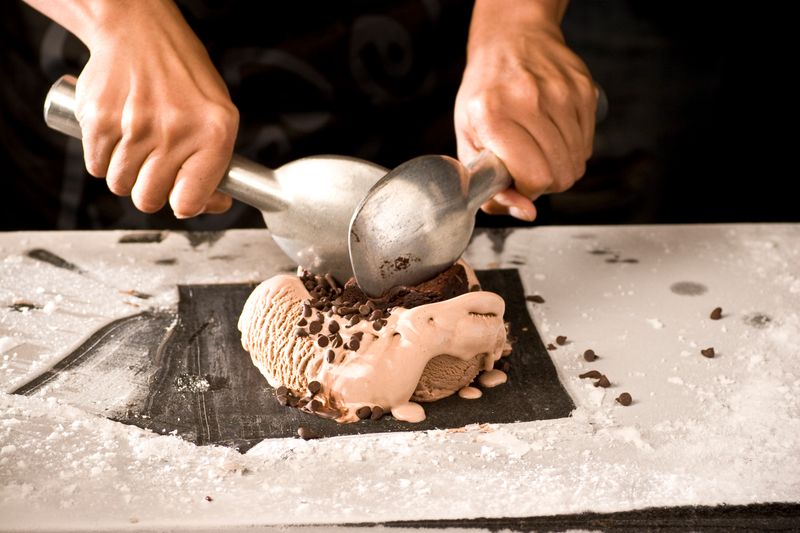 Rolled Ice Cream Takes Forever