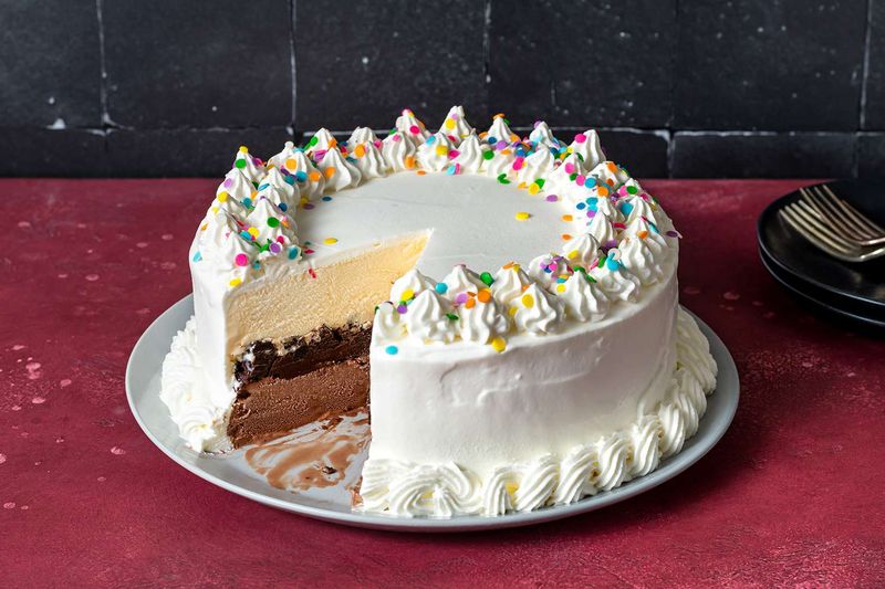 Dairy Queen Ice Cream Cake with Chocolate Crunchies