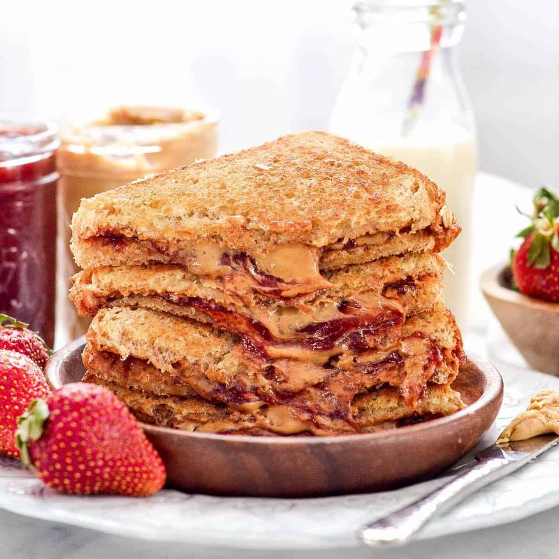 Peanut Butter And Jelly Sandwiches
