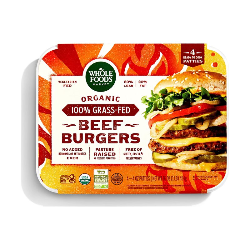 Whole Foods – 365 Grass-Fed Beef Patties