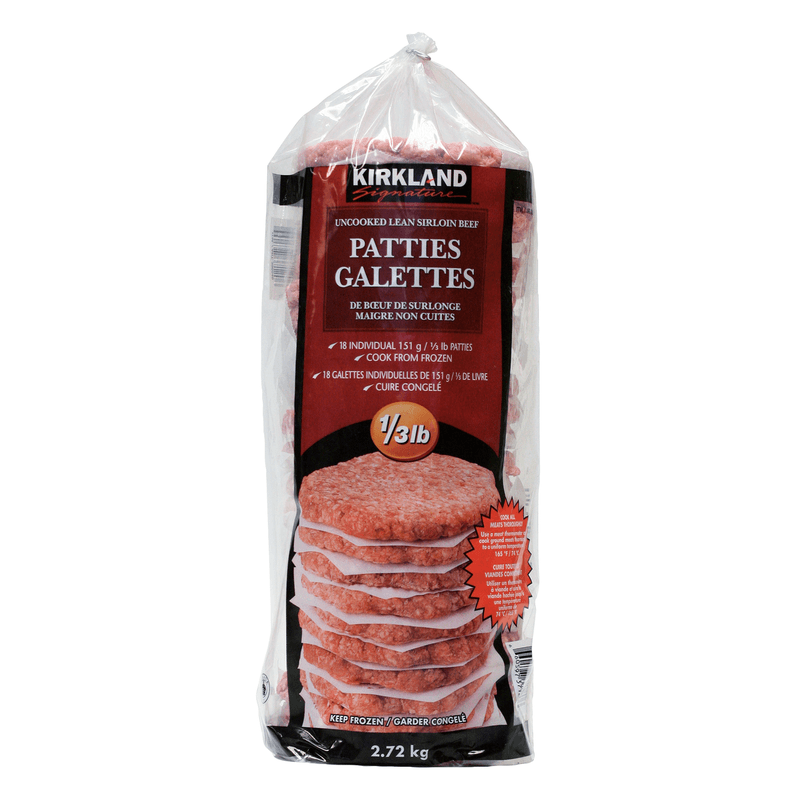 Costco – Kirkland Signature Sirloin Patties