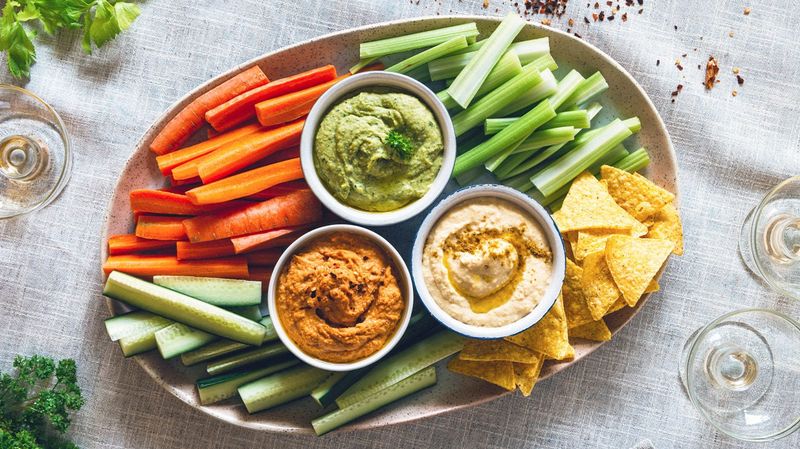 Celery With Hummus