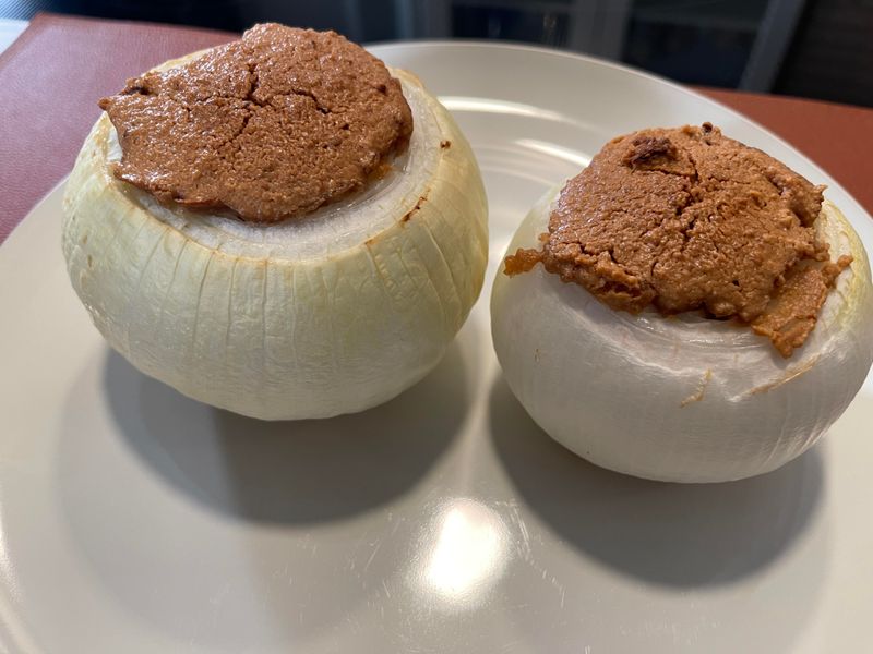 Peanut Butter-Stuffed Onions