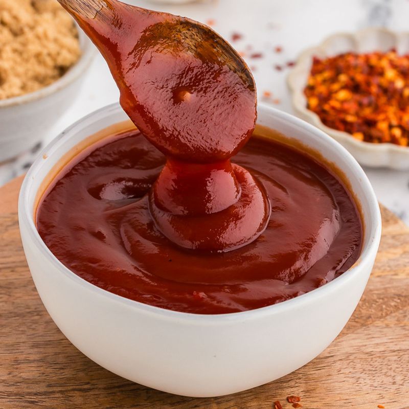 It’s Covered In Golden Sweet BBQ Sauce
