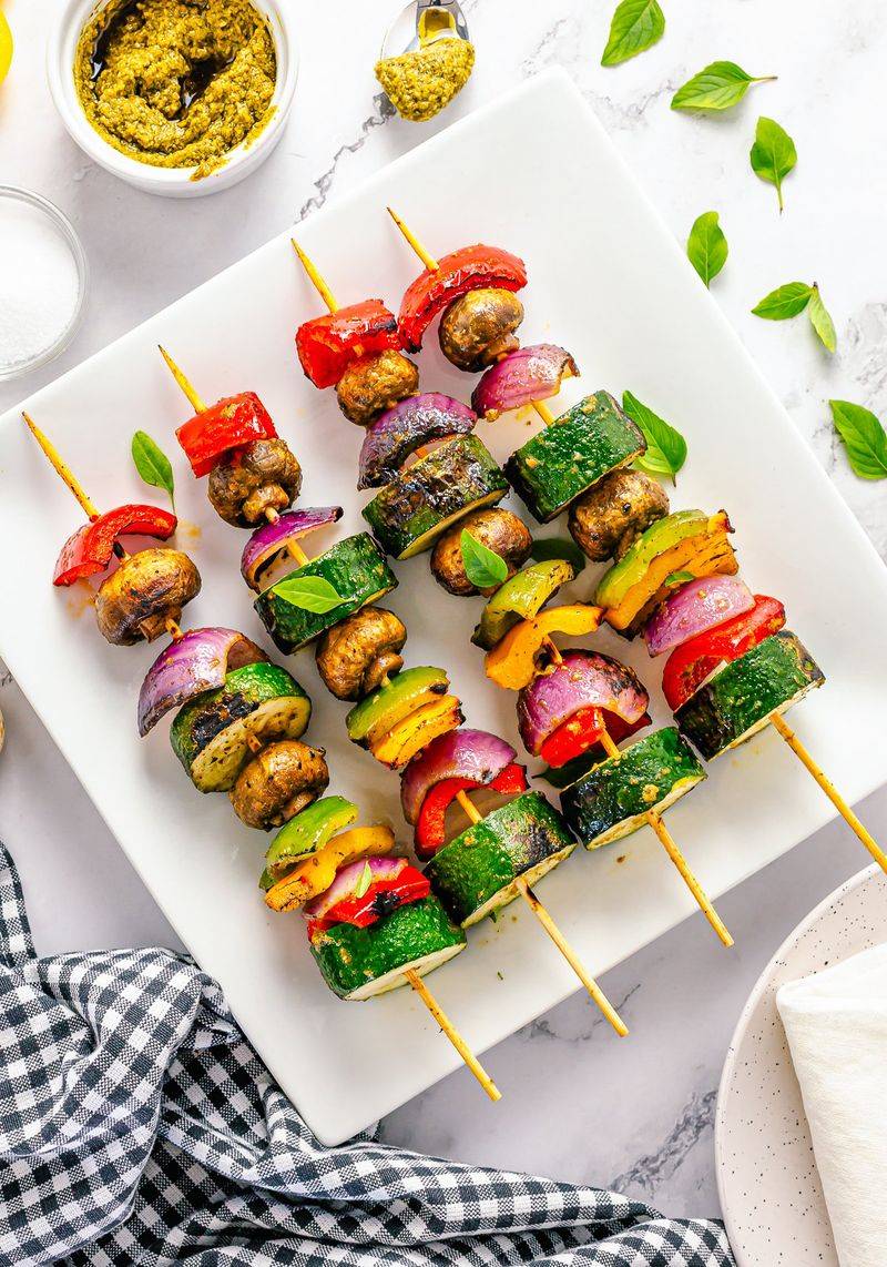 Marinated Vegetable Skewers