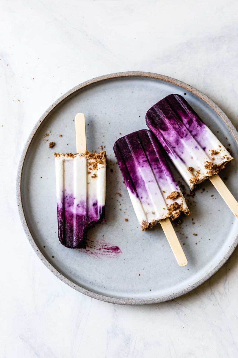 Blackberry Goat Cheese Pops