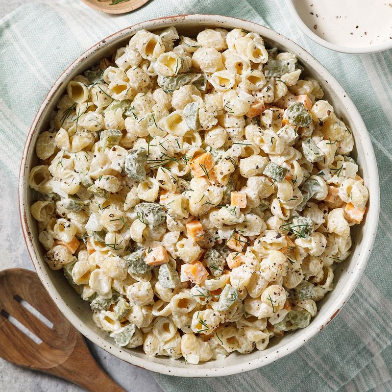 Dill Pickle Pasta Salad