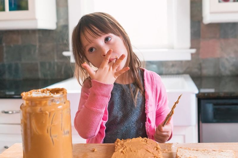 Snacking On Peanut Butter Straight From The Jar