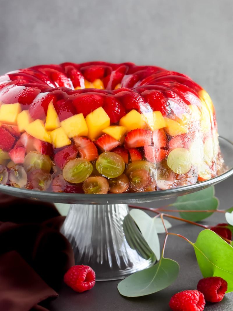 Jello Mold With Fruit