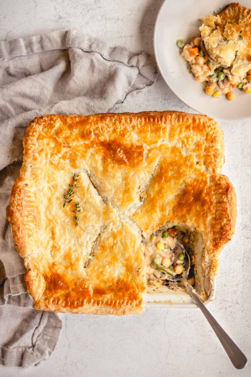 Chickpea And Vegetable Pot Pie