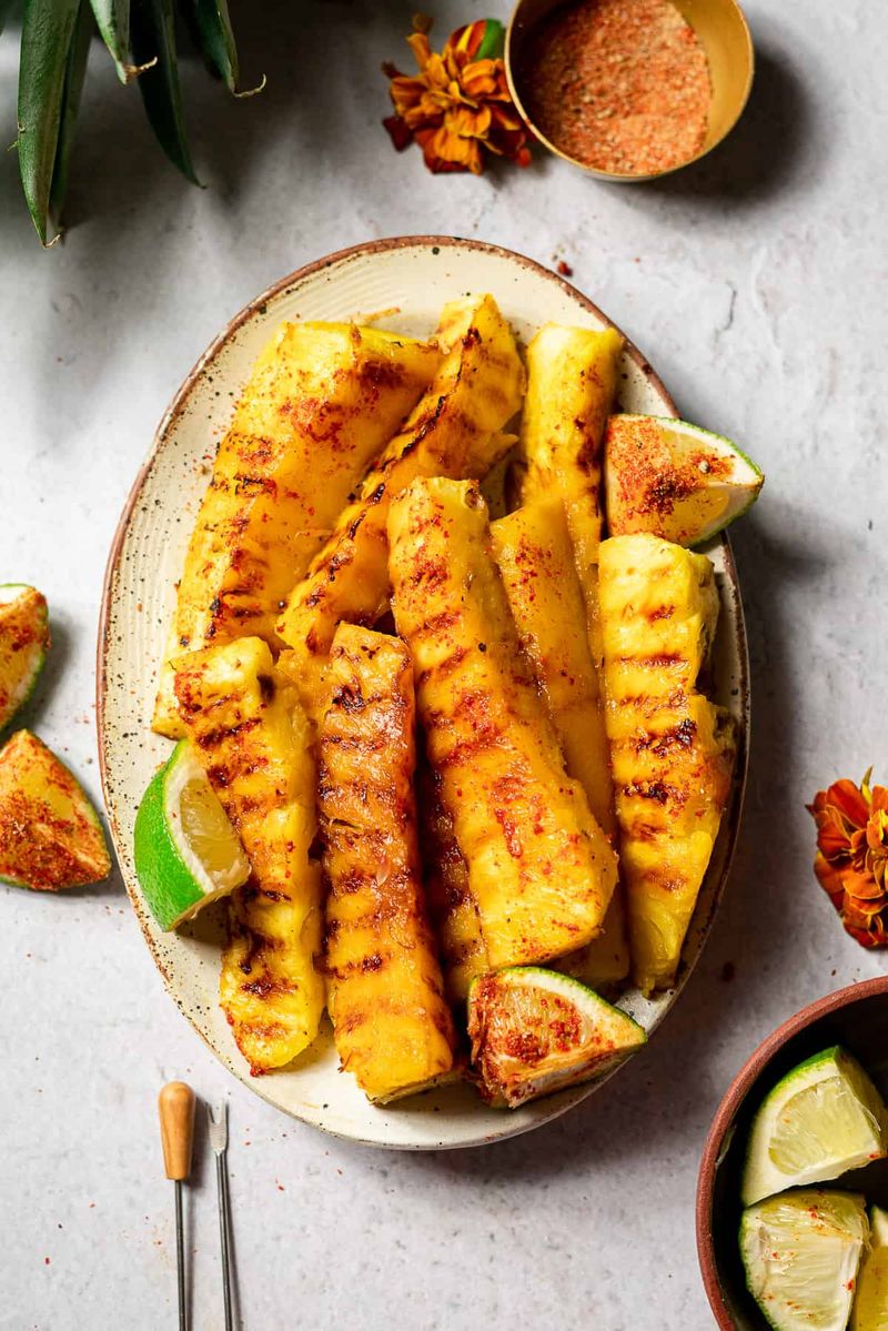 Grilled Pineapple With Chili And Lime