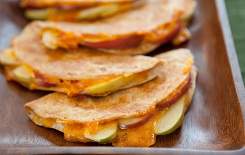 Savory Apple & Cheddar Breakfast Quesadillas