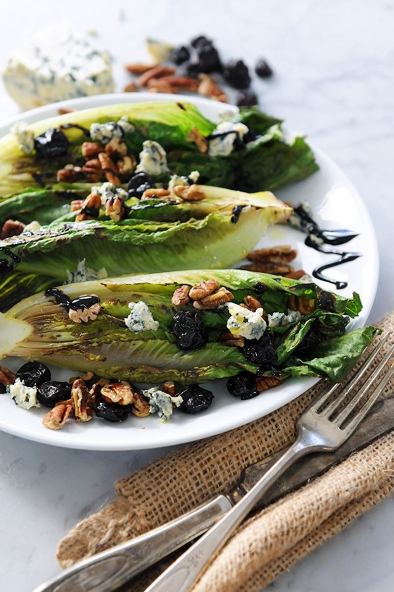 Grilled Romaine With Blue Cheese