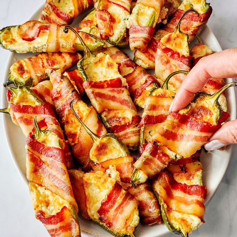 Bacon-Wrapped Jalapeño Poppers
