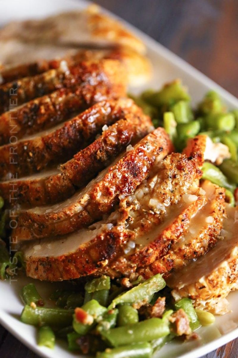 Cajun Style Baked Turkey Breast With Vegetables