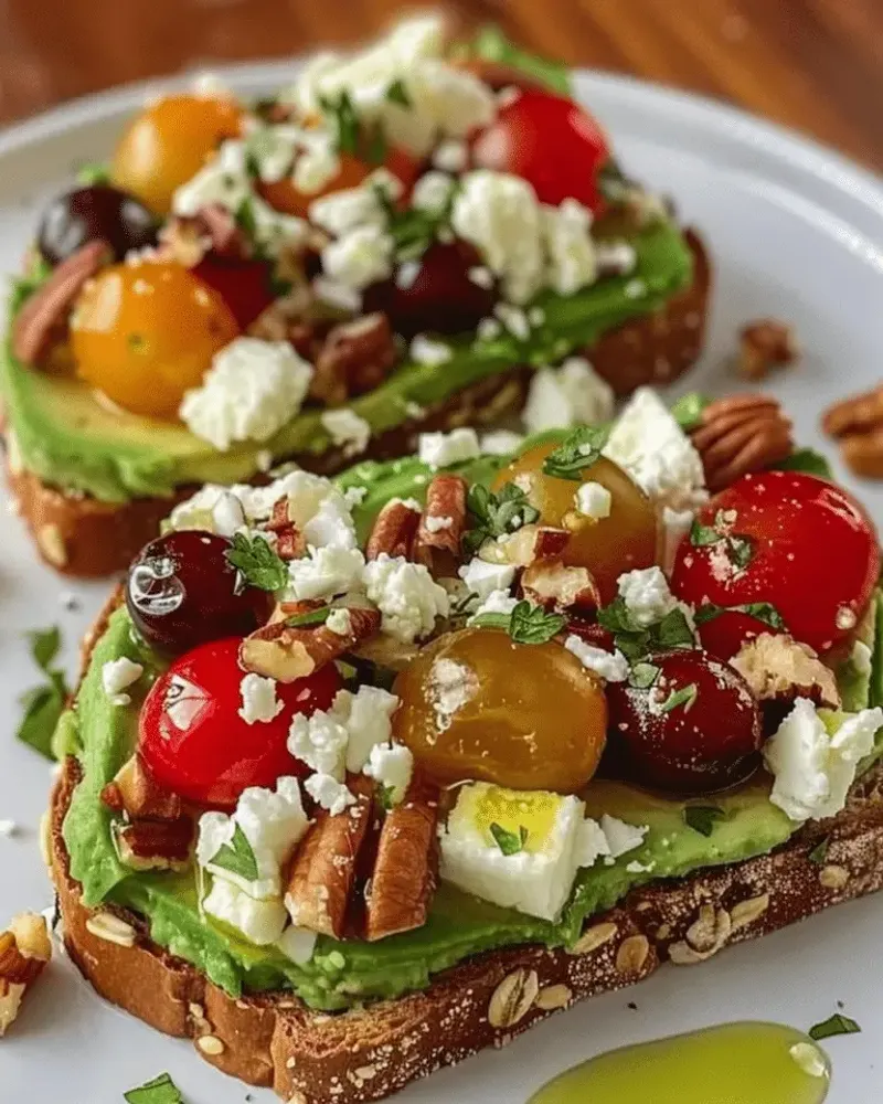 Avocado Toast With Chili Flakes And Feta