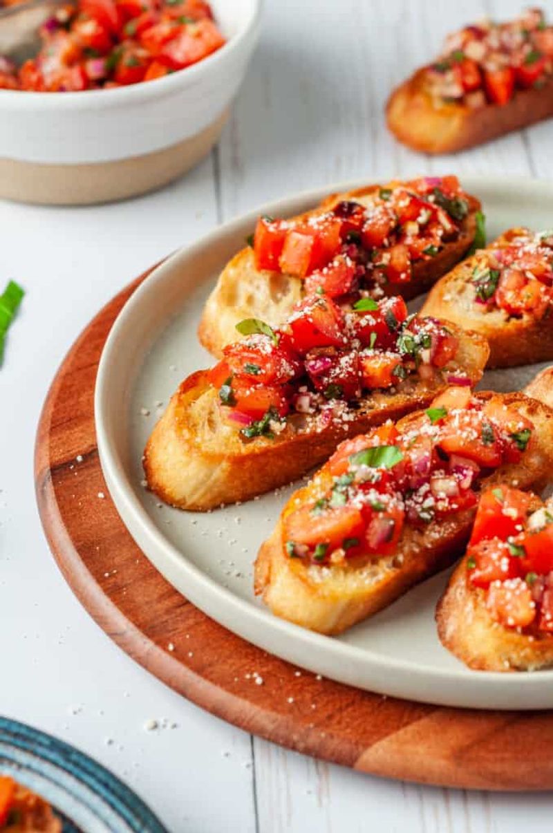 Star-Spangled Bruschetta Bites